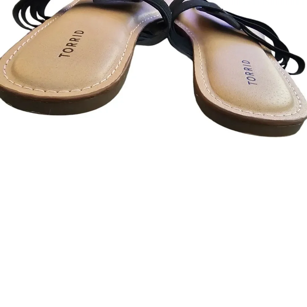 Torrid Elastic Braided Flip Flop Wide Width